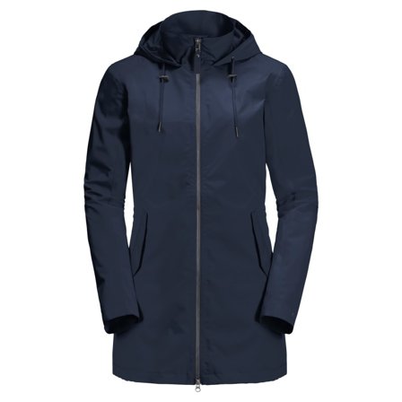 Jack Wolfskin Women's Dakar Parka Women rain jackets Blue L