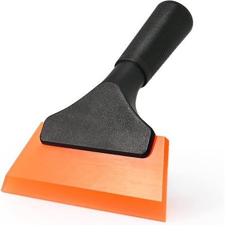 Lille skraber 5 tommer gummivindueskraber til bil, glas, spejl, brusebad, auto, vinduer - Blå (grøn)