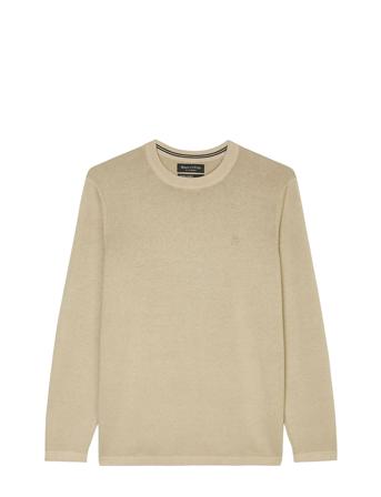 Pullover Long Sleeve Strikkegenser M. Rund Krage Beige Marc O'Polo*Betinget Tilbud