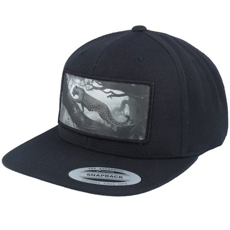 Calza Pennello - Schwarz snapback Cap - Leopard Big Patch Black Snapback @ Hatstore