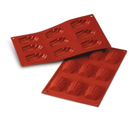 PUNAINEN MADELEINE SILIKONIMUOTTI 2 KPL