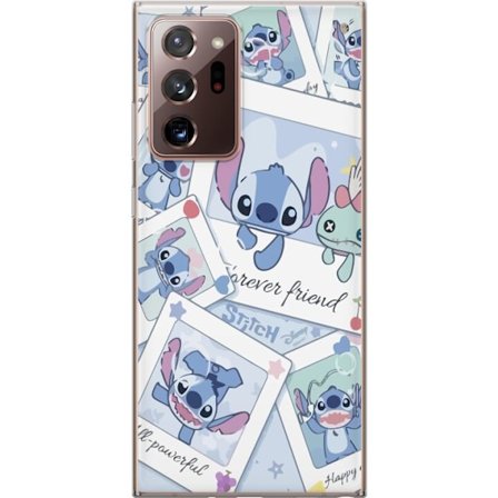 Yhteensopiva Puhelinkuori Samsung Galaxy Note20 Ultra Unelmoivat pilvet vaaleanpunaisina, lila ja sinisen sävyissä, kimaltelevine tähtineen ja pehmeän