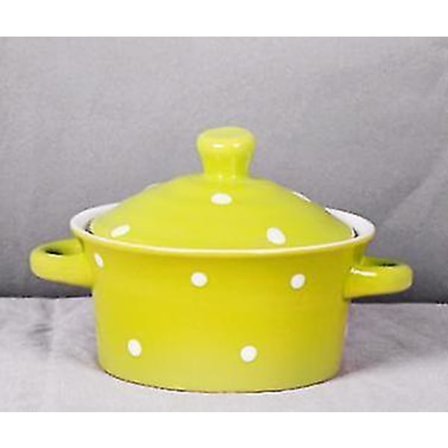Dots Koreansk Mini Keramisk Gryde med Låg, Ske og Skåle