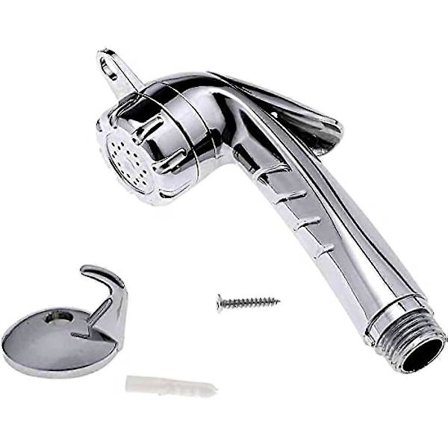 Toalettspraypistolsett rumpevask kvinnevask dyse håndholdt trykksatt blomsterdusj for å spyle toalettvannpistol