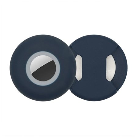 AirTags silikonikotelo - Keskiyön Sininen / Harmaa Koko: L