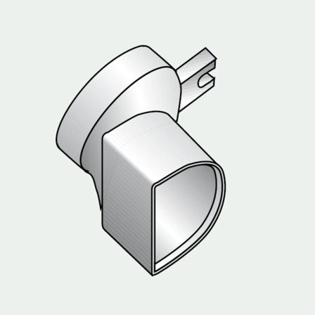 Riduzione di scarico sdoppiato