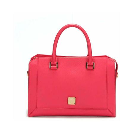 MCM Pre-owned, Pre-owned Handbag Roze, Dames, Maat:ONE Size