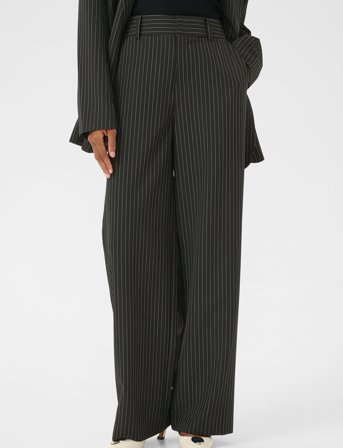 Gestuz Joellegz Pinstripe Mw Pants Noos - Black - 36