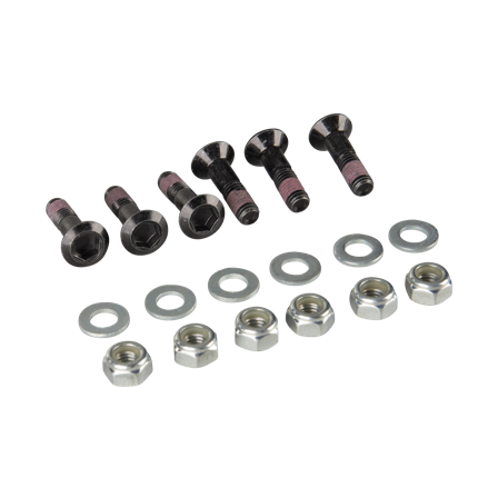 Twenty 6-Pack Sprocket Bolts Black