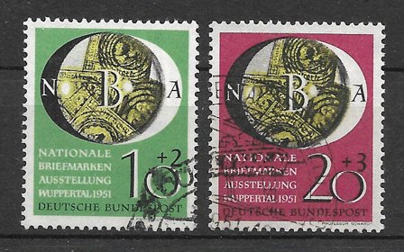 Vesttyskland 1951 - AFA 1104 - 05 - Stemplet