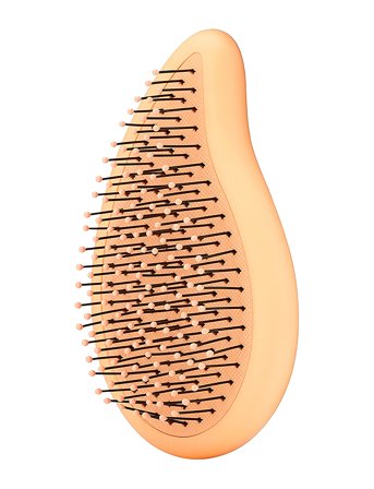 Wetbrush Go Green Detangling Palm Detangler Orange - Coral - 1 PCS