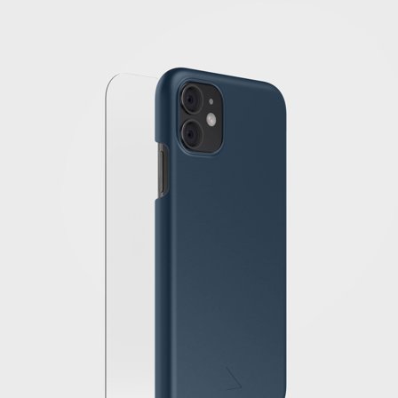 Blueberry Blue Phone Case & Screen Protection Bundle | agood, iPhone 11
