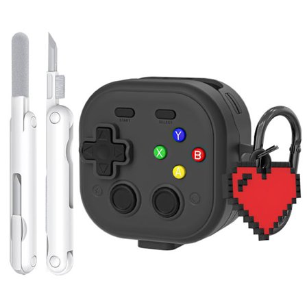 Beskyttelsesetui for Samsung Buds 4/4 Pro, videospillkontrollerstil, med rengjøringssett