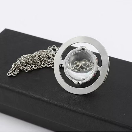 Planet Saturn Krystallkule Halskjede Øredobber Stud Smykker Dame