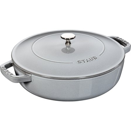 Staub Cocotte Chistera Sautépanne Grå 28 cm 3,7 l