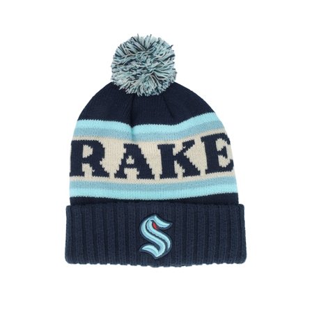 American Needle - NHL Blau Pom Mütze - Seattle Kraken Pillow Line Navy/Ivory/Seafoam Pom @ Hatstore