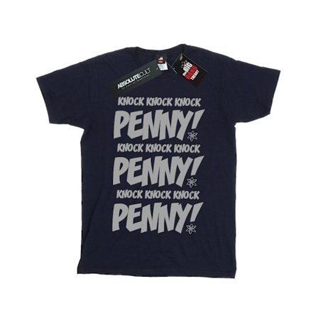 The Big Bang Theory Girls Sheldon Knock Knock Penny Bomull T-shirt
