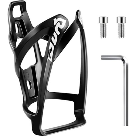 Flaskhållare cykel med 610 ml vattenflaska BPA-fri Lätt stark hållare Universell mugghållare cykel med skruvar för racercykel, mountainbike (Svart-1)