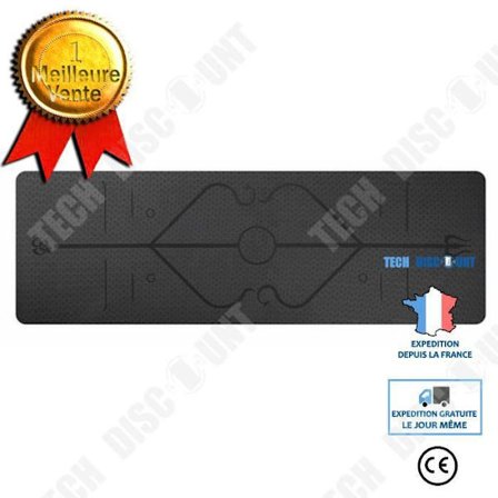 TD TPE Yoga Måtte - Fitness Måtte til Hjemmet - Pilates Måtte, Letvægt, Skridsikker, Miljøvenlig-NO