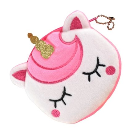 Pehmeä Kolikkopussi, Söpö Piirretty Pieni Lompakko, Vetoketjullinen Muotoilu, Raha-, Avaimet-, Korut-Säilytyspussi Lapsille ja Aikuisten