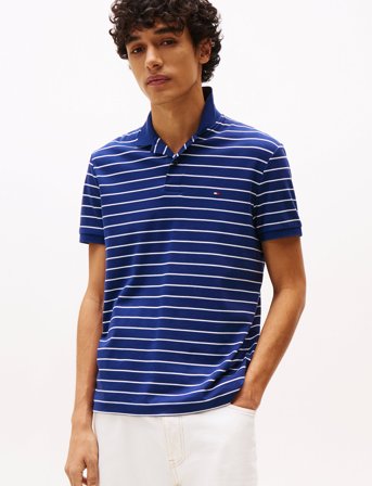 Tommy Hilfiger Liquid Cotton Reg Seasonal Polo - Blue - XL