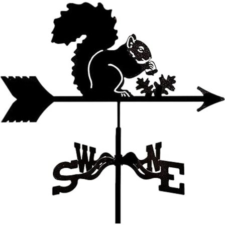 Udendørs have vejrhane egern form vindretningsindikator vejr