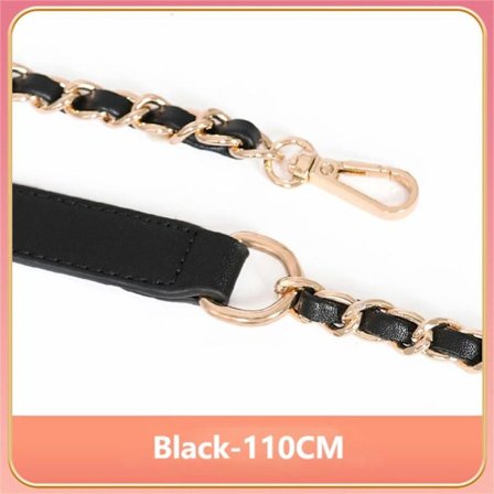 110cm Taske Metal Kæde Taske Strap SORT