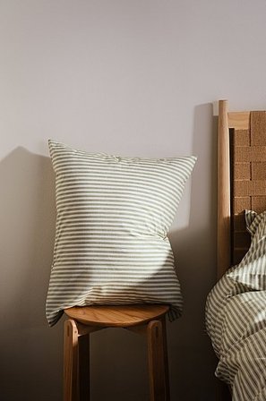 Jotex - Kussensloop Organisch Groen/wit Groen/wit - ESSA - Koop Kussenslopen bij Jotex