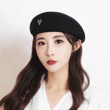 Baskermålarehatt A-SVART A-SVART