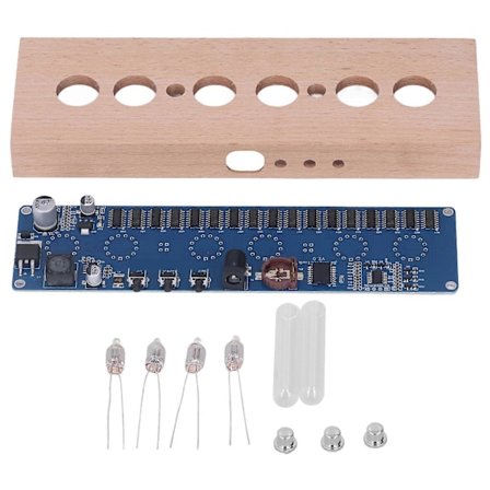 Hehkuva putkikello DIY-sarja, korkea tarkkuus IN14 Nixie-putkikello DIY-osat DC12V kodin sisustukseen