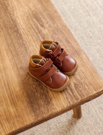 ANGULUS Shoes - Flat - With Velcro - Brown - 20