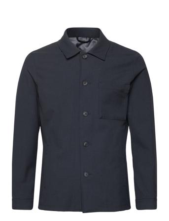 Slh-Robert Hybrid Blz Noos Overshirts Marineblå Selected Homme*Betinget Tilbud