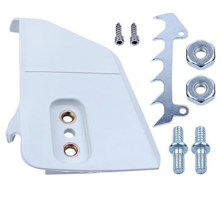 Ketjun rattaan suojus puskurin kärjen pulttien ja mutterien sarjalla Yhteensopiva 017 018 021 023 025