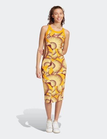 adidas Sportswear Farm Dress - Orange - XXS