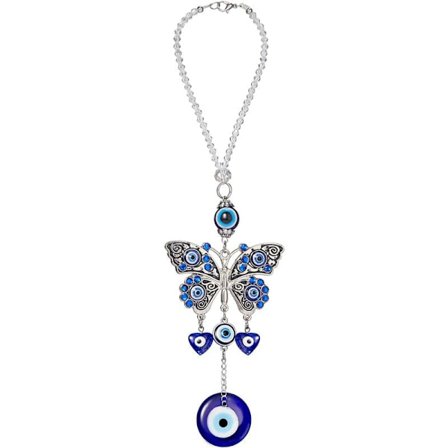 Bad He Bil Hängande Prydnad Blå Bad He Charms för Backspegel Bad He Pärlad Dekoration Biltillbehör Fönsterhänge (Chic Style)