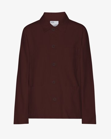 Organic Workwear Jacket - Oxblood Red S