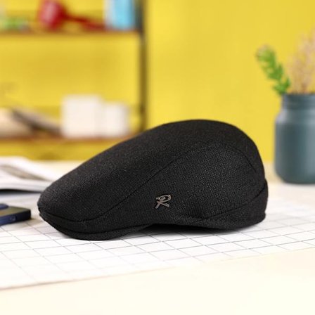 Moderne og Stilig Gammel Mannshatt - Svart M