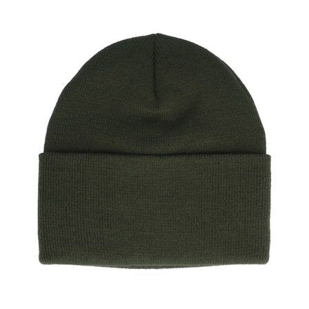 Yupoong - Zelená cuff Beanie - Heavyweight Olive Beanie @ Hatstore