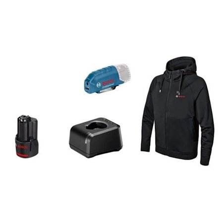 Bosch Professional GHH 12+18V XA uppvärmd jacka storlek 3XL med 12V batteri - 06188000GG