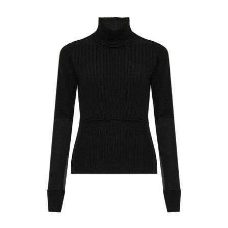 MM6 Maison Margiela, Turtlenecks Zwart, Dames, Maat:S