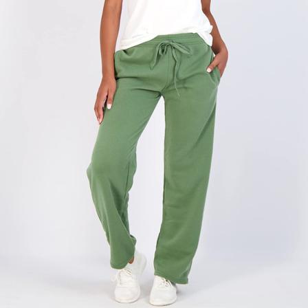 Dam Dragsko Elastisk Midja Raka Ben Bottom Pocket Byxor