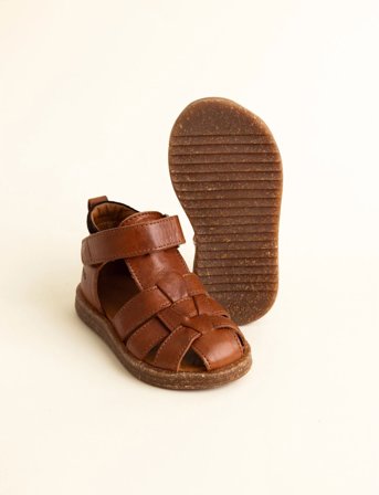 ANGULUS Sandals - Flat - Closed Toe - Brown - 20