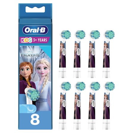 Oral-B Kids Tannbørstehoder fra Disney Frozen 8pk Kids Tannbørstehoder med Disney Frozen figurer, 8 stk.