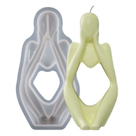 Silikon lysform diy sakte lys sittende tenker