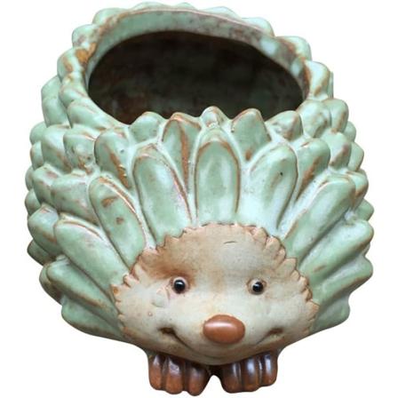 Dyr Formet Tegneserie Blomsterpotte Søt Pinnsvin Vase Pot Hjem Dekorasjon for Sukkulenter og etc 11*8.5*5.5cm