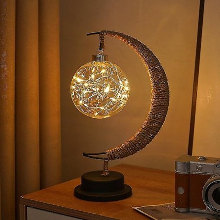 Lille lamper til soveværelset The Lunar Lamp - LED-lampe Børns nattelys Galaxy-lampe, hængende lampe nattelys, mindegave til boligindretning