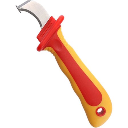 1000V Isolert Elektrikerkniv Rask Avisolering Kabelavisoleringsverktøy Antimagnetisk Isolert Kabelmantelstripper for Elektrikere