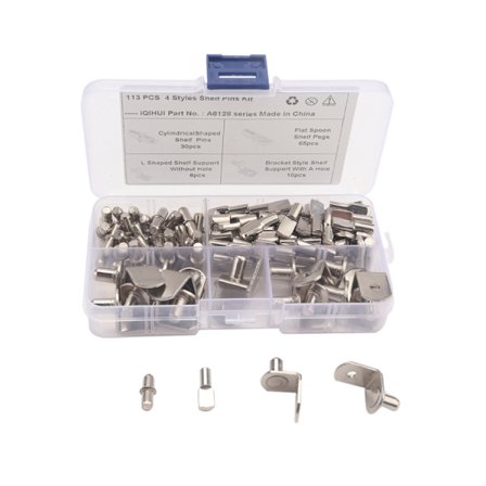 Hyldeholder med 113 dele i praktisk opbevaringsboks