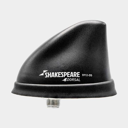Antenna AIS Shakespeare Dorsal 5912-DS, pinna di squalo, nero, 10 x 6 x 6.5 cm