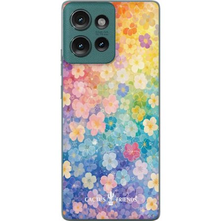 Kompatibelt Mobildeksel til Motorola Motorola Edge 50 Cactus and Friends – RainbowBloom
